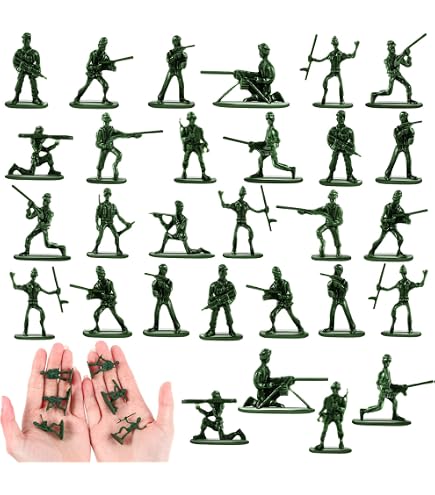 TSSD WW2 German Soldiers: 8 GRAY 1:32 Plastic Army Men Figures